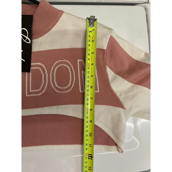 NWT Landon Crop Top Lavish Balboa Women’s Sweater Size Large long sleeve crew - Picture 11 of 11